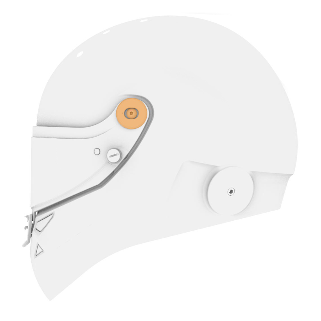 Schuberth Visor mechanism with screws