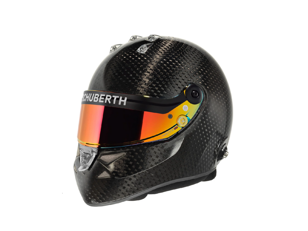 carbon fibre motorcycle helmets uk Schuberth SF4 ABP Carbon Fibre Race Helmet HANS – FreeM UK