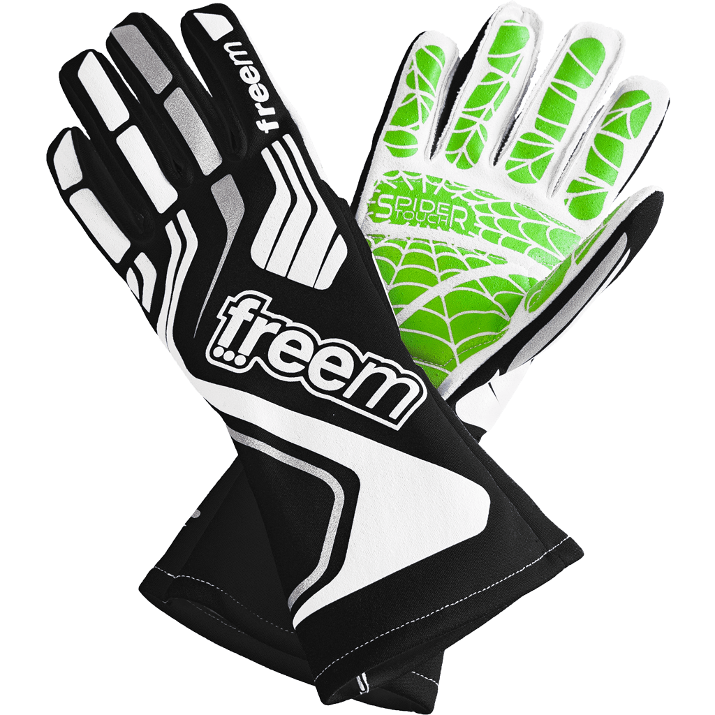 FreeM UK Gloves 4 / Black Spider Touch 2 Gloves